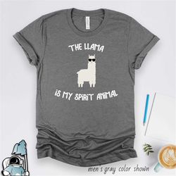 Llama Is My Spirit Animal, Llama Shirt, Llama Gift, No Probllama Llama T-Shirt, Llama Tshirt, Funny Llama Art Print, Bir