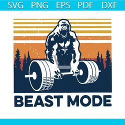 vintage king kong weightlifting svg, king kong gym svg, animal svg