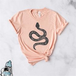 snake and flower shirt, spiritual snake shirt, pet snake shirt, boho shirt, floral snake shirt, boho clothing gift, snak