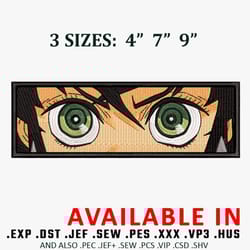 inosuke eyes embroidery design, demon slayer embroidery, anime design, anime shirt, embroidered shirt, digital download