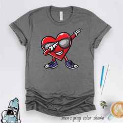 dabbing heart shirt valentine's day or anniversary party gift tshirt