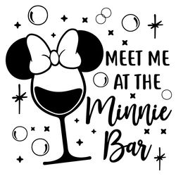 disney minnie bar food and wine festival gift svg