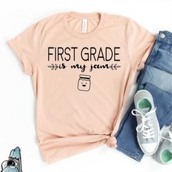 First Grade is My Jam 1st Grade Teacher Shirt  School Teaching TShirt Gift