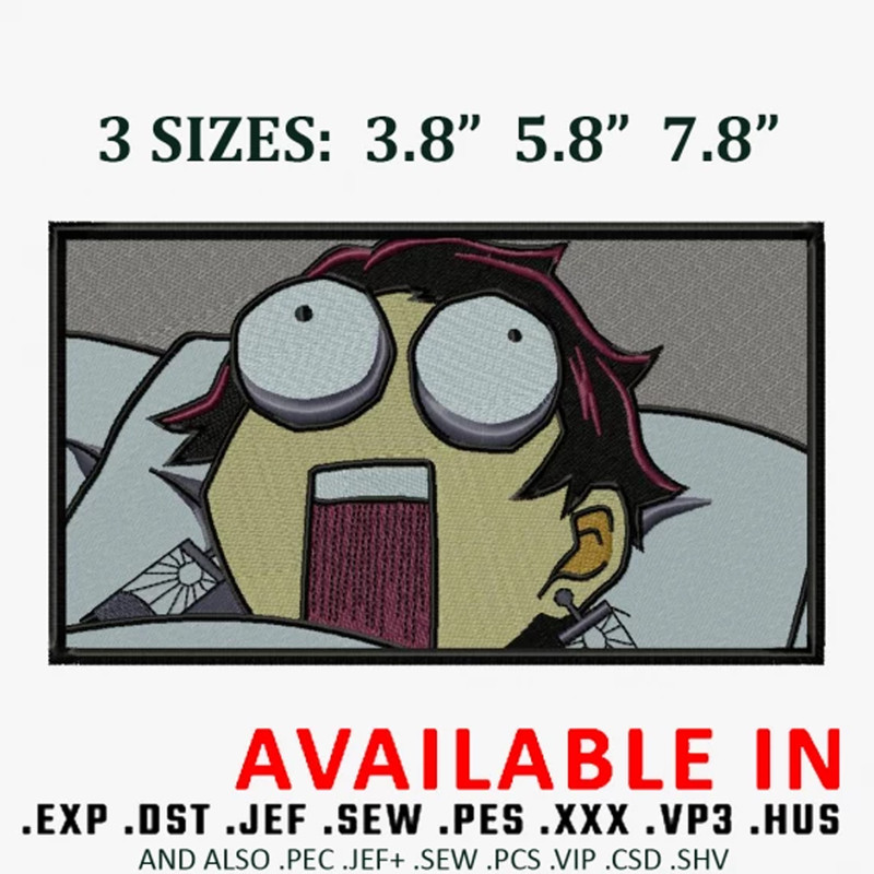Funny Tanjiro Embroidery design