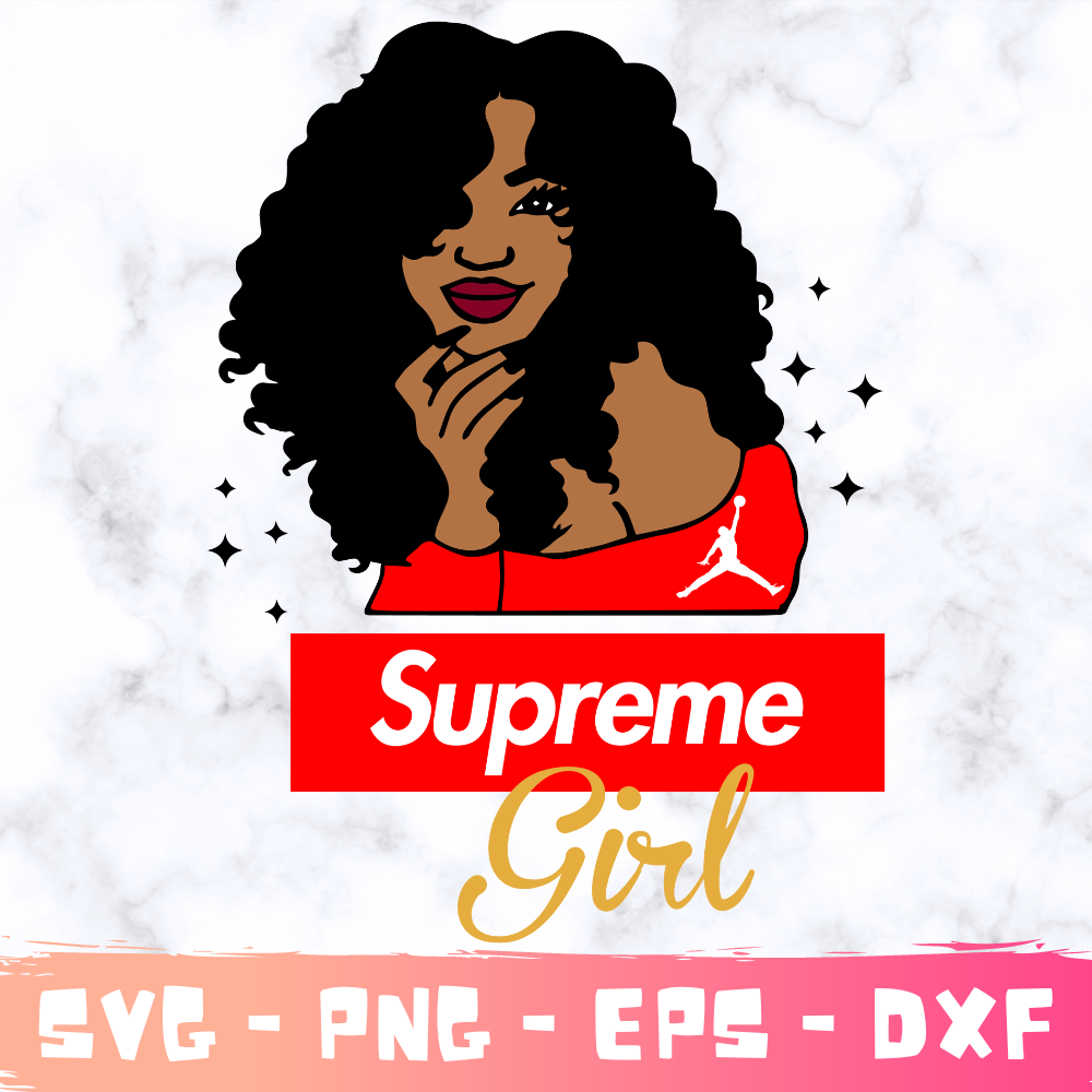 Supreme girl Svg, Fashion Brand Svg,Famous Brand Svg, Lv Silhouette Svg Files, Layered Files, Supreme PNG-SVG-EPS-DXF