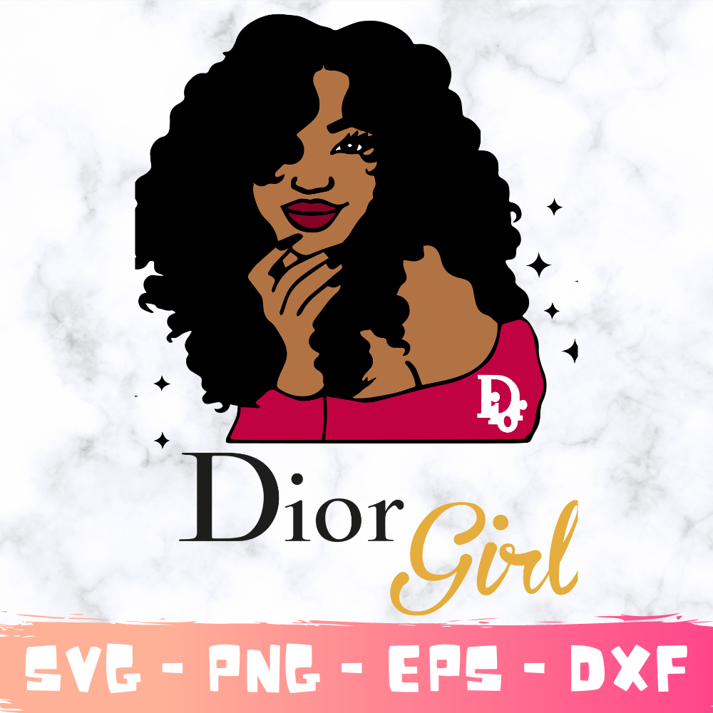 Dior girl Svg, Fashion Brand Svg,Famous Brand Svg, Silhouette Svg Files, Layered Files, Dior PNG-SVG-EPS-DXF-PDF File.