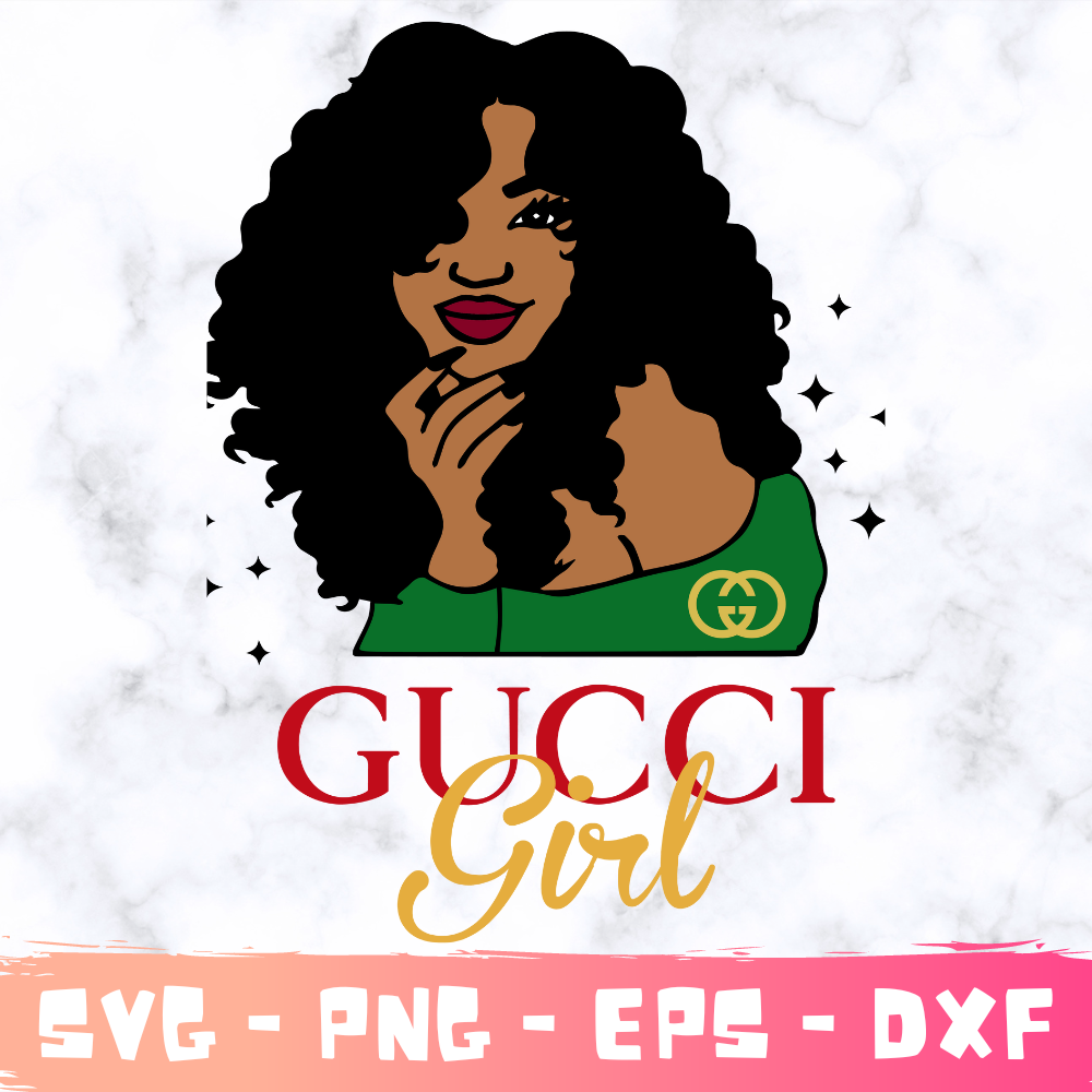 Gucci girl Svg, Fashion Brand Svg,Famous Brand Svg, Silhouette Svg Files, Layered Files, Gucci PNG-SVG-EPS-DXF-PDF File.