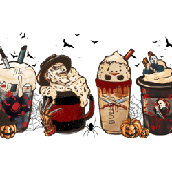halloween coffee logo png, halloween coffee png, harry fall coffee png, villains latte, fall latte png, cut file