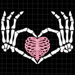 skeleton hand heart bones svg, heart bones halloween svg, skeletons halloween svg, skeleton hand halloween svg, skeleton