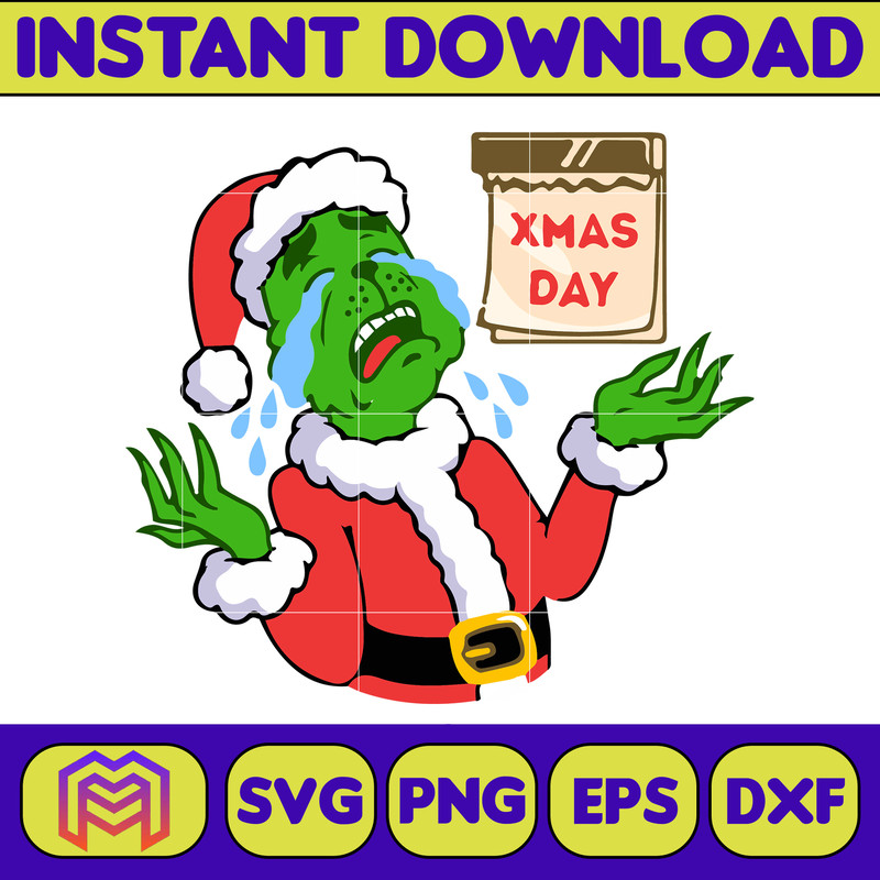 Grinch SVG, Grinch Christmas Svg, Grinch Face Svg, Grinch Hand Svg, Clipart Cricut Vector Cut File, Instant Download (421).jpg