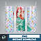 Little Mermaid Tumbler Wrap, 20 oz Skinny Tumbler Wrap, Little Mermaid Sublimation Designs, Mermaid Princess Girls (62).jpg
