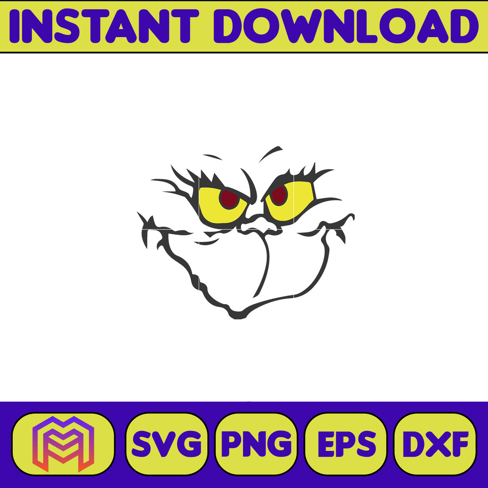 Grinch SVG, Grinch Christmas Svg, Grinch Face Svg, Grinch Hand Svg, Clipart Cricut Vector Cut File, Instant Download (427).jpg