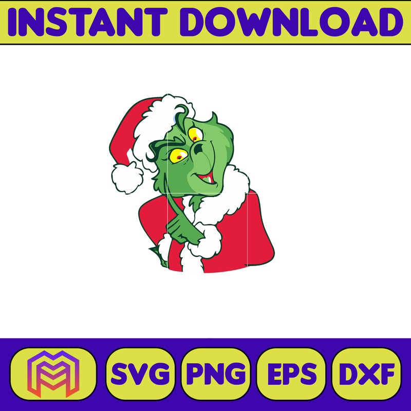 Grinch SVG, Grinch Christmas Svg, Grinch Face Svg, Grinch Hand Svg, Clipart Cricut Vector Cut File, Instant Download (431).jpg