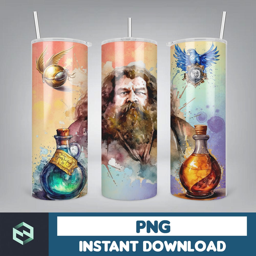 Harry Tumbler Wrap, 20 oz Potter Tumbler PNG, Image Sublimation, Harry Magic Tumbler, HP Wizard Tumbler (22).jpg