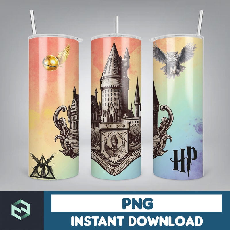 Harry Tumbler Wrap, 20 oz Potter Tumbler PNG, Image Sublimation, Harry Magic Tumbler, HP Wizard Tumbler (29).jpg