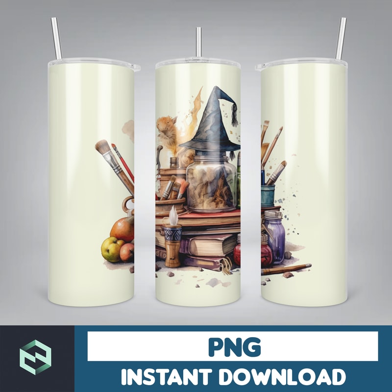 Harry Tumbler Wrap, 20 oz Potter Tumbler PNG, Image Sublimation, Harry Magic Tumbler, HP Wizard Tumbler (33).jpg