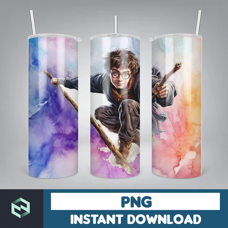 Harry Tumbler Wrap, 20 oz Potter Tumbler PNG, Image Sublimation, Harry Magic Tumbler, HP Wizard Tumbler (51).jpg