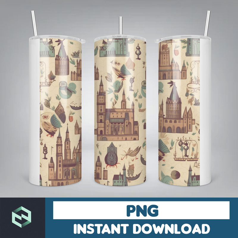 Harry Tumbler Wrap, Harry Magic Tumbler, 20 oz Potter Tumbler PNG Image Sublimation, HP Wizard Tumbler (14).jpg