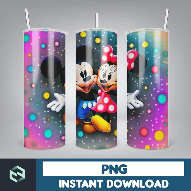 3D Mickey Mouse Tumbler Wrap, 20 OZ 3D Cartoon Sublimation Designs, Kids Cartoon Tumbler Wrap (3).jpg