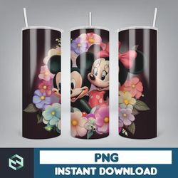 3d mickey mouse tumbler wrap, 20 oz 3d cartoon sublimation designs, kids cartoon tumbler wrap (5)
