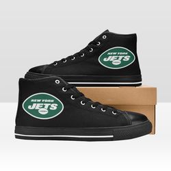 New York Jets Shoes, High-Top Sneakers, Handmade Footwear
