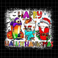 happy hallothanksmas coffee png, coffee halloween png, coffee thanksgiving png, coffee christmas png, hallothanksmas png