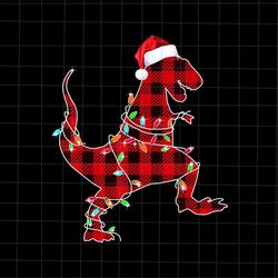 T-Rex Buffalo Plai Christmas Tree Png, T-Rex Light Xmas Png, T-Rex Christmas Png, T-Rex Santa Hat Png, T-Rex Buffalo Pla