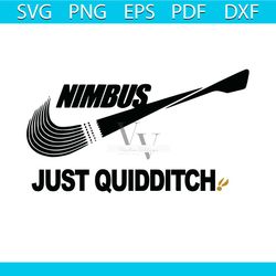 harry potter nike nimbus just quidditch svg, harry potter svg