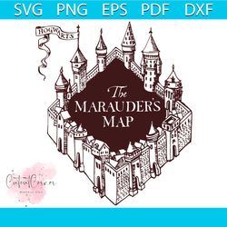 harry potter the marauders map svg, harry poter svg, marauders map svg