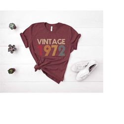 50th birthday shirt,vintage 1972 shirt,50th birthday gift for women,50th birthday gift for men,50th birthday best friend