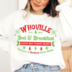 Whoville Bed and Breakfast SVG, Whoville svg, Grinch svg Cricut, The Grinch svg, Christmas svg, Cricut Christmas, Christ