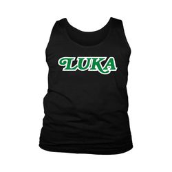dallas luka text logo men&8217s tank top