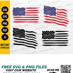 American Flag BUNDLE SVG | United States Of America Stars and Stripes | Cricut Cutting File Clipart Vector Digital Downl