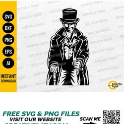 Vintage Killer SVG | Top Hat SVG | Knife SVG | Crime Criminal Kill Murder Stab Retro | Cutting Files Clip Art Vector Dig