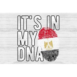 it's in my dna egypt flag fingerprint png sublimation design download for shirts, mugs, print-on-demand png, digital dow