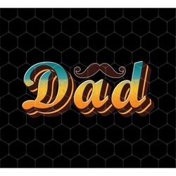 Retro Gift For Dad Png, With Black Beard Png, Father's Day Gift, Dad With Beards Png, Png For Dad Shirts, Png For Shirts
