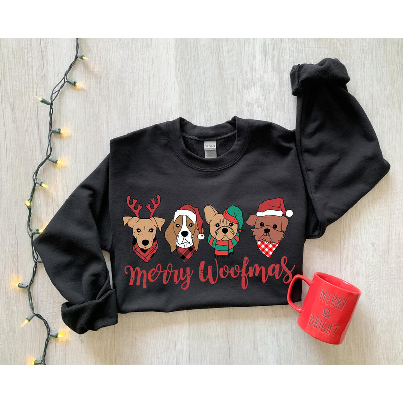 Christmas Dogs Sweatshirt, Dog Mom Shirt, Christmas Dogs Sweatshirt, Dogs Sweatshirt, Puppies Shirt, Christmas Sweatshirt, Christmas Shirt - 2.jpg