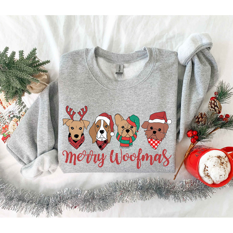 Christmas Dogs Sweatshirt, Dog Mom Shirt, Christmas Dogs Sweatshirt, Dogs Sweatshirt, Puppies Shirt, Christmas Sweatshirt, Christmas Shirt - 3.jpg