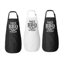 Grill Master Apron,bbq Dad Apron,grill Dad Gift,grilling Apron,dad's Bbq The Best In Town,great Chef Aprons,barbeque Apr