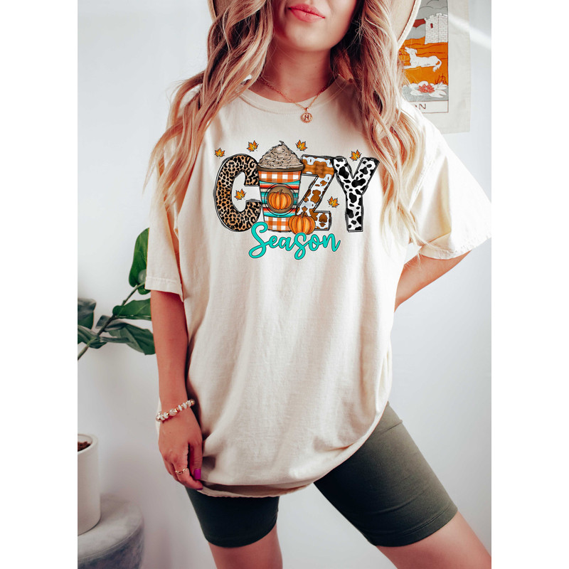 Cozy Season Fall Sweatshirt, 2023 Happy Thanksgiving, Hello Pumpkin Sweatshirt, Fall Hoody, Autumn Sweatshirt, Fall Shirt, Thanksgiving Tee - 3.jpg