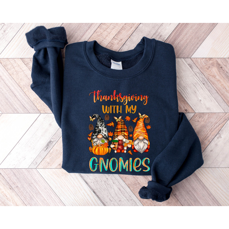 Cute Fall Sweatshirt, Fall Gnomes Sweat, Thanksgiving Sweat, Autumn Sweat, Pumpkin Sweat, Gnome Fall Sweat, Thanksgiving Gnomes,Gnomes Sweat - 4.jpg