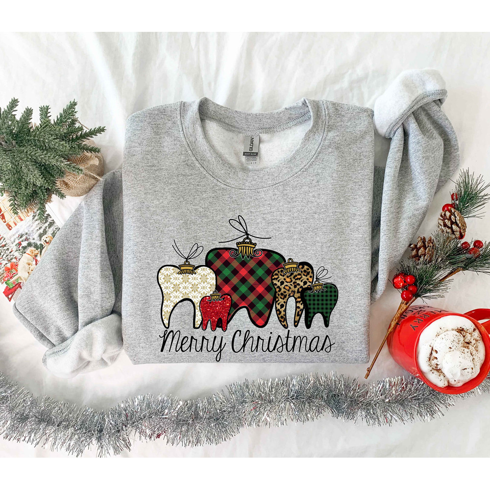Dental Merry Christmas Sweatshirt,Christmas Dentist Hoodie,Dental Squad Sweater,Christmas Gift For Dentist,Dental Assistant Sweater - 2.jpg