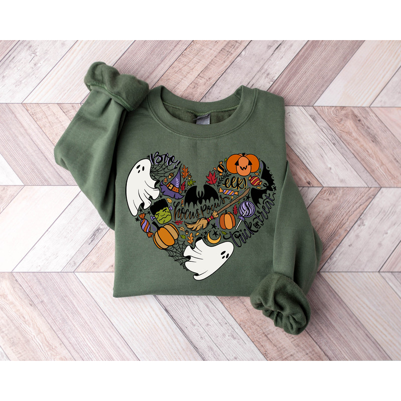 Doodles Halloween Sweatshirt, Halloween Sweatshirt, Cute Halloween Theme Hoodie, Happy Halloween Sweatshirt,Happy Halloween Heart Sweatshirt - 3.jpg
