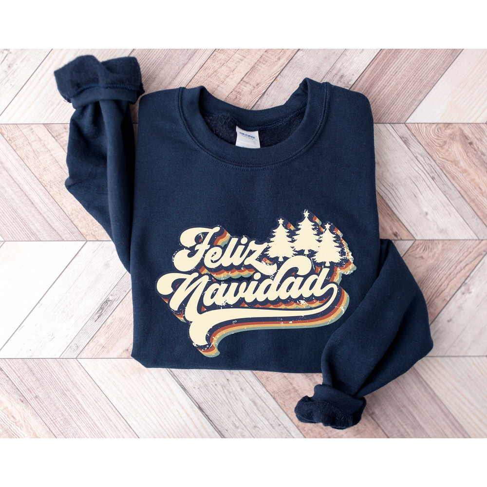 Feliz Navidad Sweater - Gift For Christmas - Spanish Merry Christmas Sweater - Mexican Hoodie - Holiday Sweater - Santa Hat Sombrero Hoodie - 3.jpg