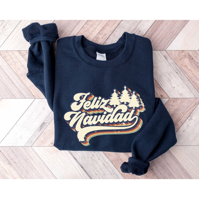 Feliz Navidad Sweater - Gift For Christmas - Spanish Merry Christmas Sweater - Mexican Hoodie - Holiday Sweater - Santa Hat Sombrero Hoodie - 3.jpg