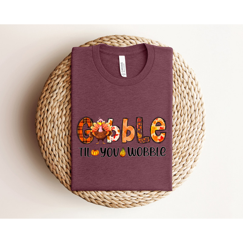 Gobble Gobble Til You Wobble Sweatshirt, Thanksgiving Sweatshirt,Turkey Shirt,Gift For Thanksgiving,Funny Turkey Sweatshirt,Thanksgiving Day - 2.jpg