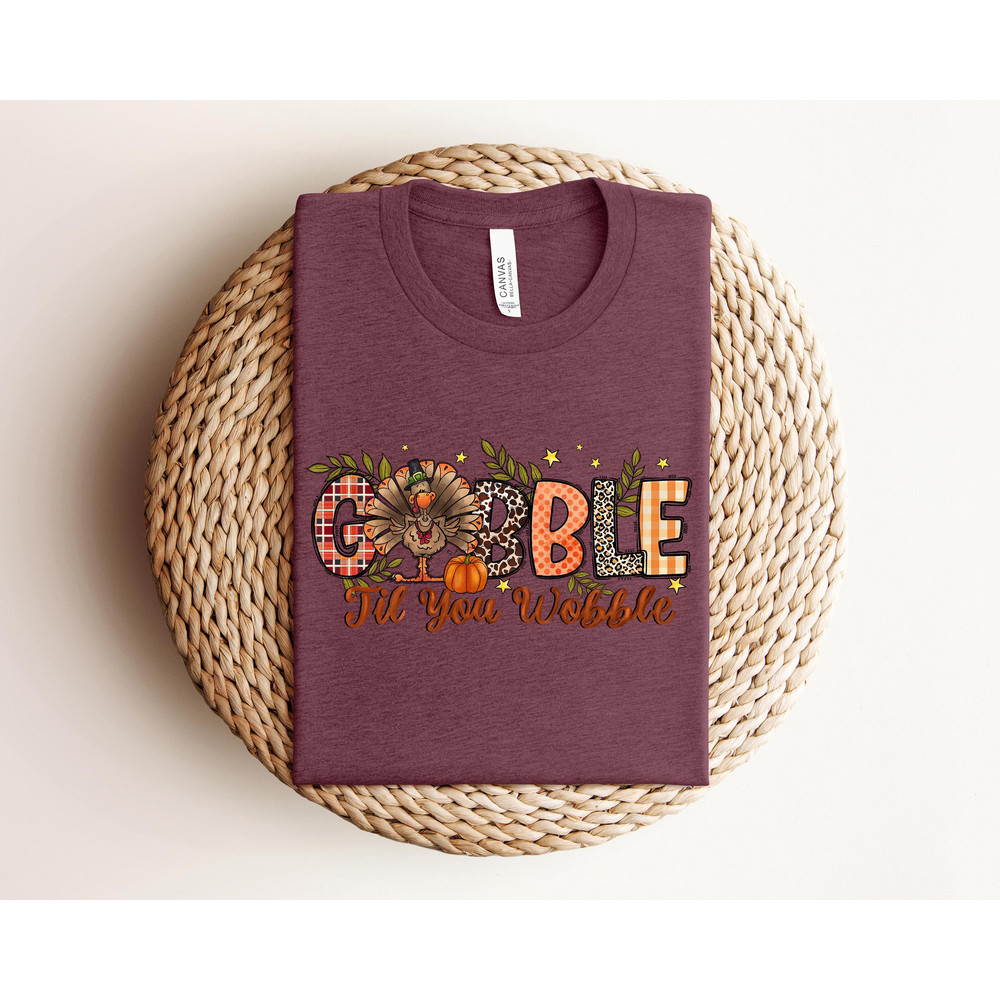 Gobble Gobble Til You Wobble Sweatshirt, Thanksgiving Sweatshirt,Turkey Shirt,Gift For Thanksgiving,Funny Turkey Sweatshirt,Thanksgiving Day - 2.jpg