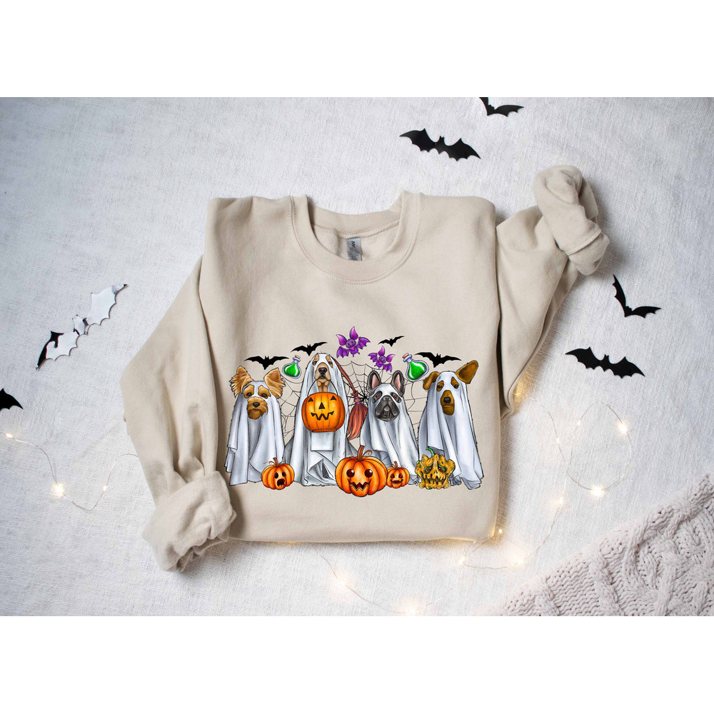 Halloween Sweatshirt,Halloween Sweater,Ghost Sweatshirt,Halloween Dog Sweatshirt,Ghost Dog Shirt,2023 Happy Halloween,Retro Spooky Season - 2.jpg