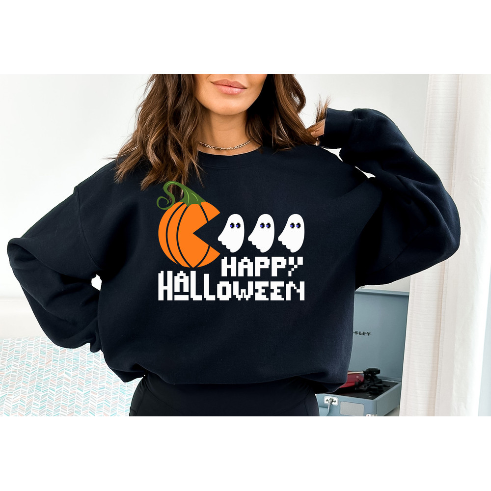Happy Halloween Sweatshirt, Halloween Sweatshirt, Happy Halloween T-Shirt, Funny Halloween Sweatshirt, Women Halloween Shirt,Halloween Gift - 4.jpg
