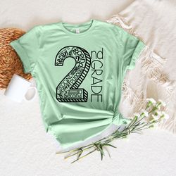 hello second grade shirt, back to school shirt, teacher shirt, team teacher shirt, second grade teacher shirt, first day